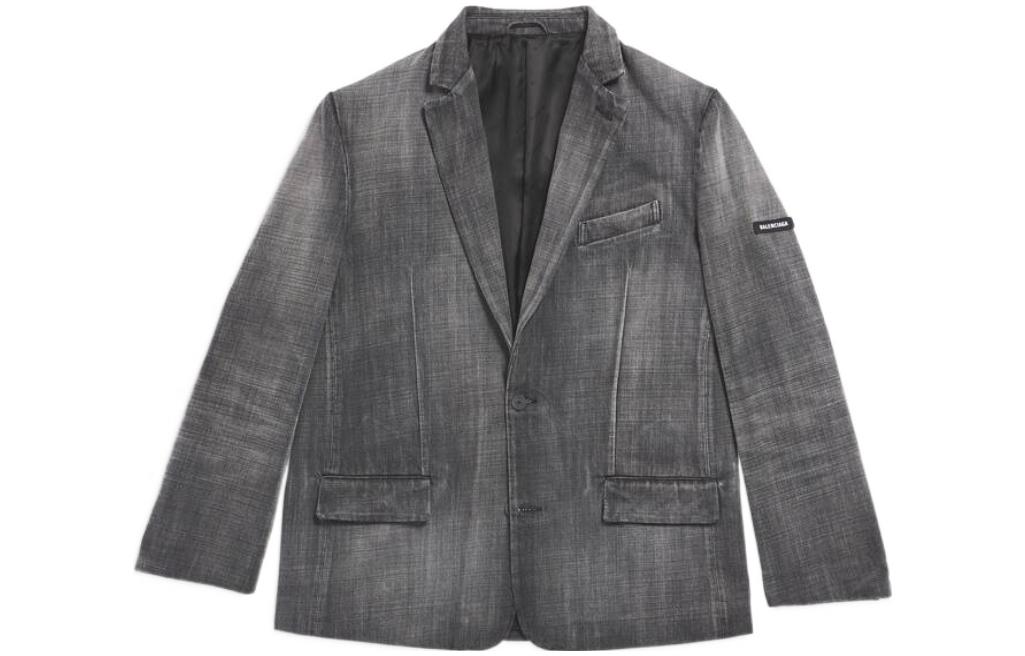 Мужской пиджак Balenciaga FW23 (серый)