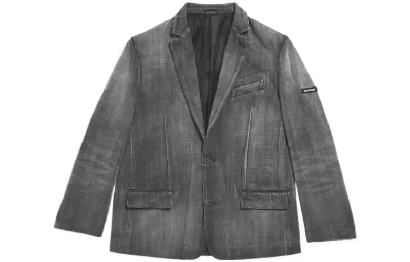 Balenciaga FW23 Business Suit Coat Regular Fit Men's Heather