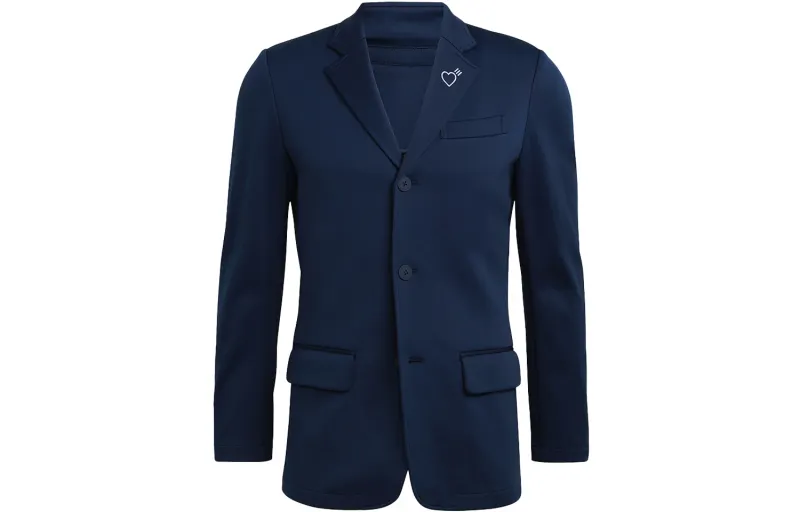 Adidas Originals X HUMAN MADE Business Suits Men's Dark Blue Suit Collar Moderate Business Suit