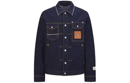 EVISU Denim Jacket Men's Dark Blue