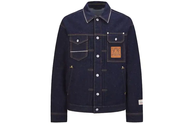 EVISU Denim Jacket Men's Dark Blue