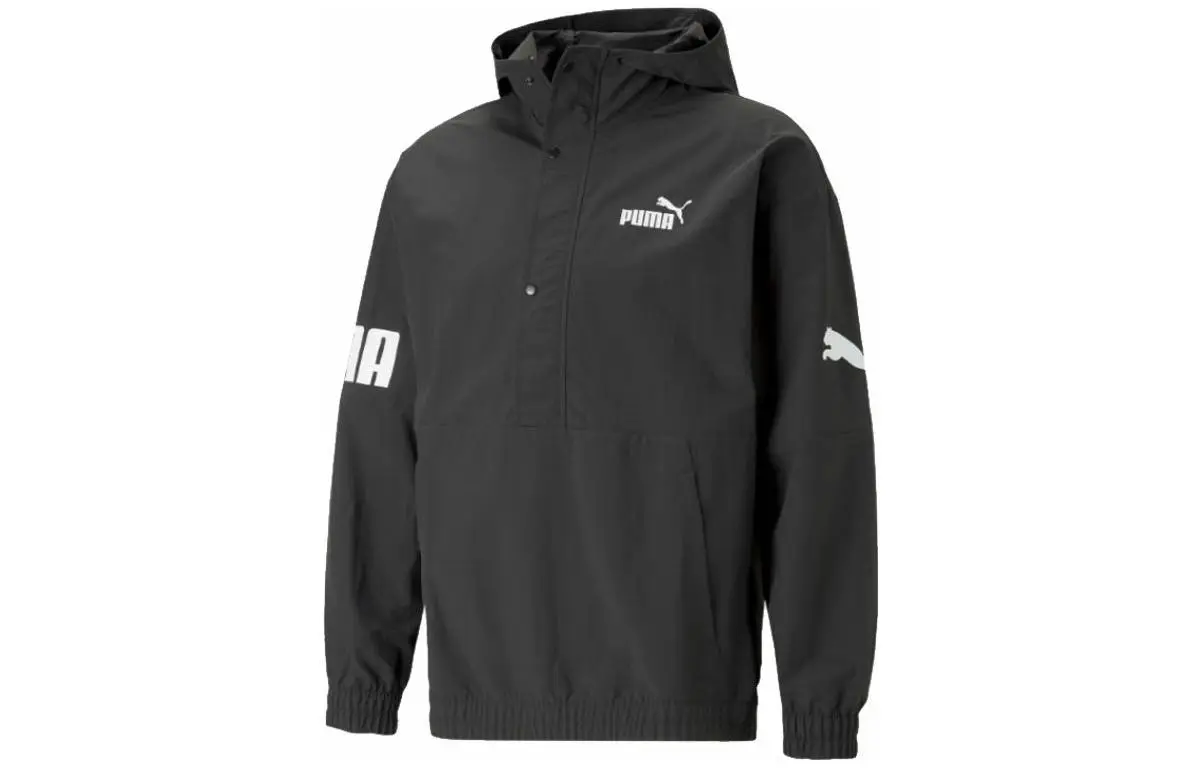 PUMA Jackets Men's Black Hooded Moderate Other
