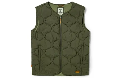 Timberland Vests Men's Army Green V Neck Moderate Other