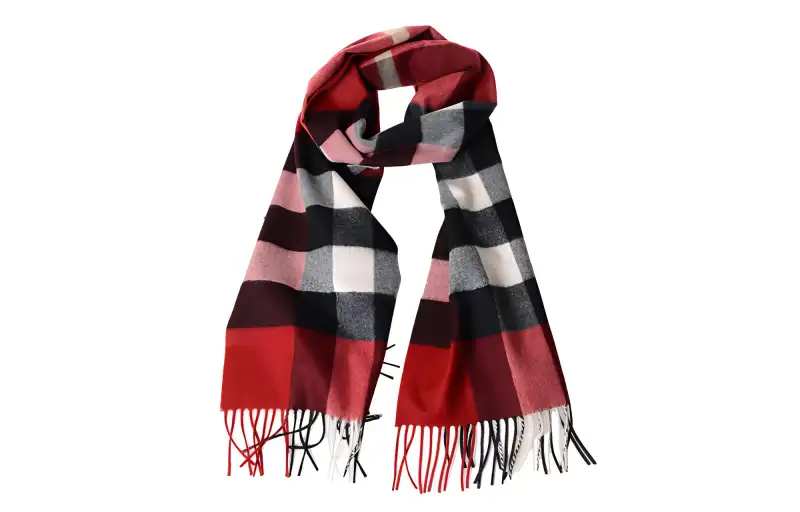 Burberry Checked Cashmere Scarf