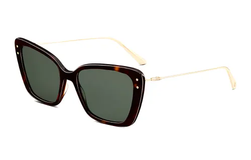 DIOR Acetate Metal Butterfly Sunglasses Unisex Gold