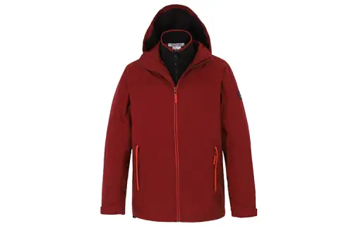 Timberland Windbreaker Jackets Men's Red Hooded Moderate