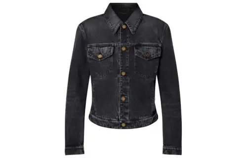 LOUIS VUITTON FW22 Denim Jacket Men's Black