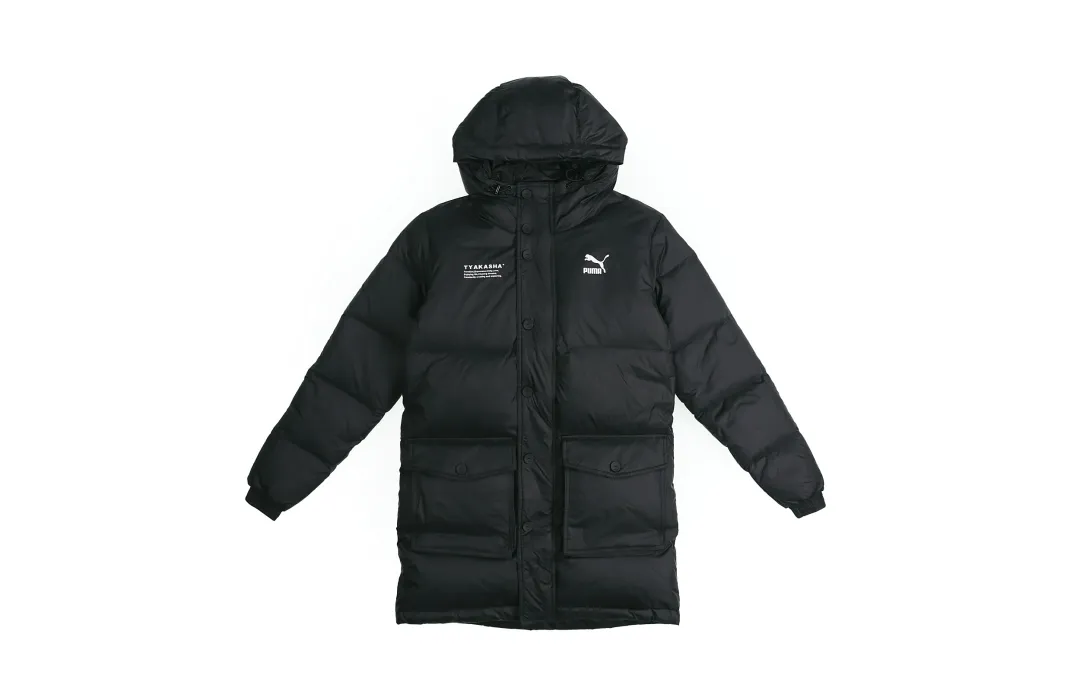 PUMA X TYAKASHA Down Jackets Unisex Black Hooded Moderate Other
