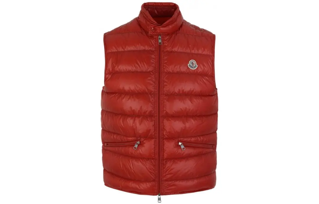 Moncler Gui Down Vest Unisex Red