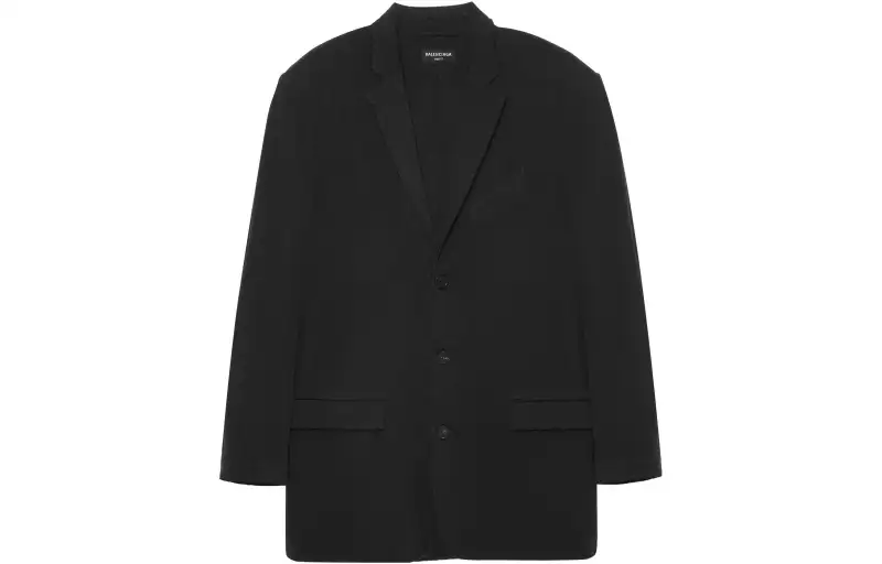 Balenciaga Business Suit Coat Unisex Black