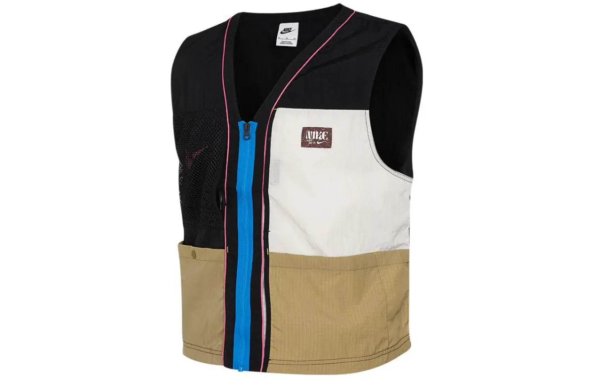 Nike Vests Men's Black V-neck Moderate Other