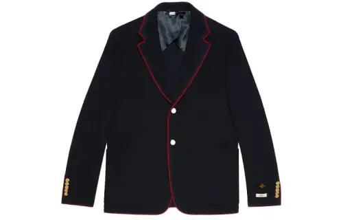 GUCCI Business Suit Coat Men's Dark Blue