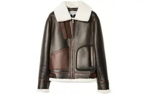 LOEWE Jackets Men's Black Lapel Moderate Other