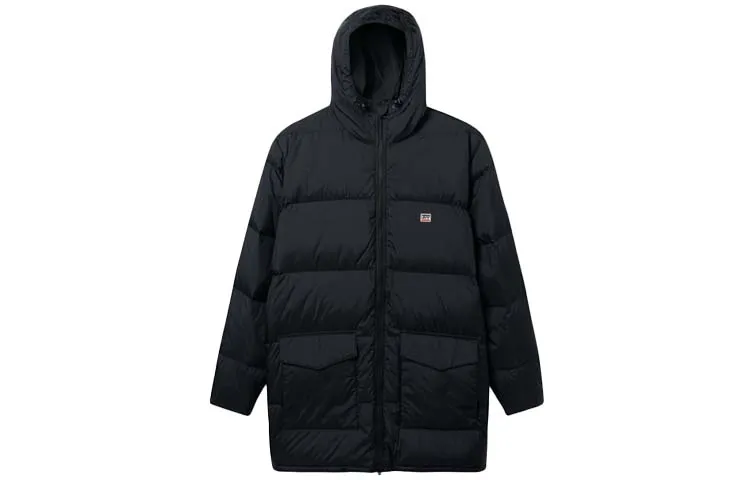 Levi's Down Jackets Men's Black Hooded Moderate Other
