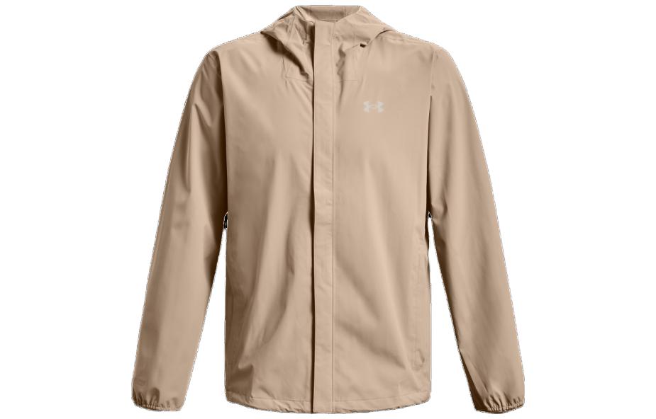 Under Armour Stormproof Jackets Men's Desert Brown Hooded Moderate Other