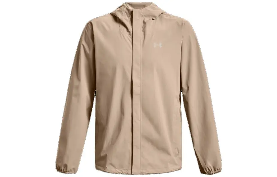 Under Armour Stormproof Jackets Men's Desert Brown Hooded (Non-detachable) Moderate Straight Fit