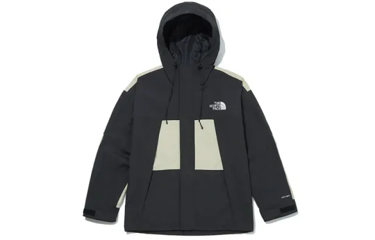 THE NORTH FACE Windbreaker Jackets Unisex Black/Khaki Hooded Moderate
