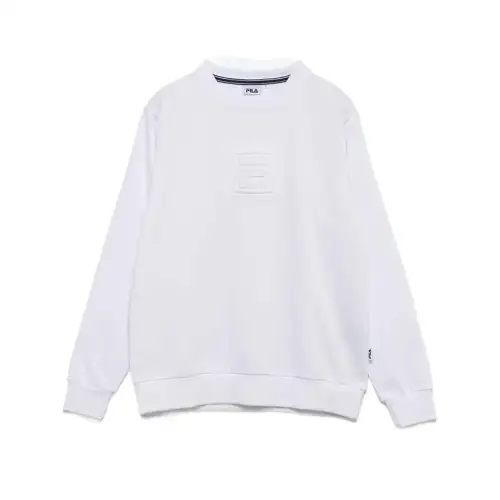 FILA Sweatshirts Men's White Crew Neck Moderate Regular