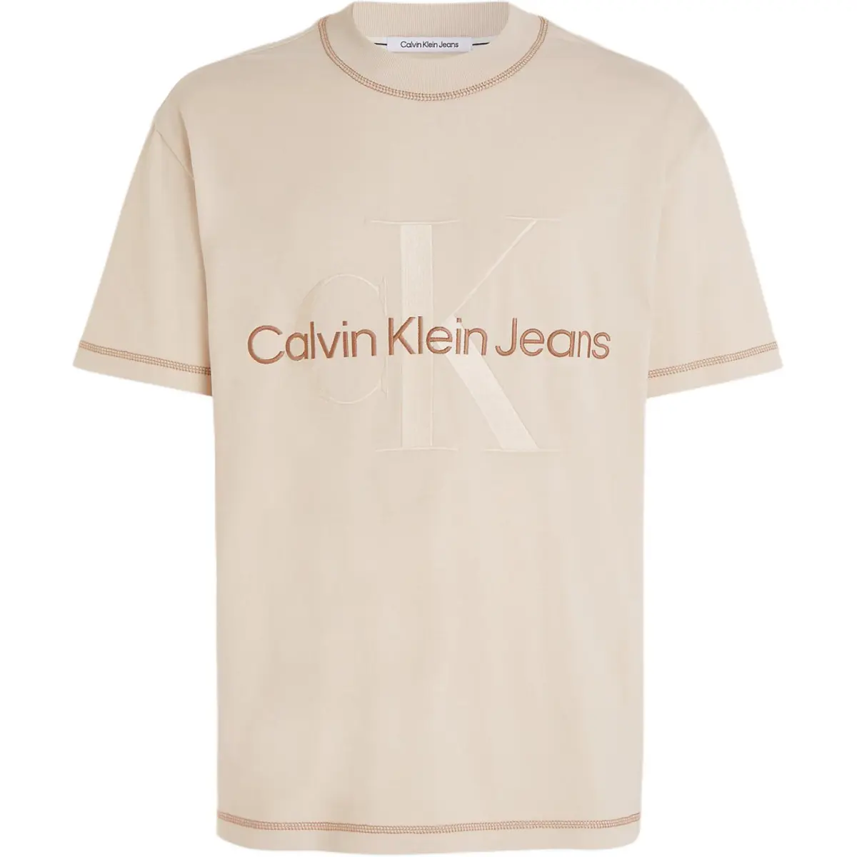 CALVIN KLEIN T Shirt Men's Ivory Europe Version