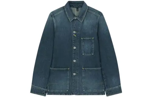 KENZO Logo-Patch Buttoned Denim Jacket