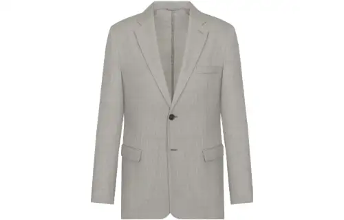 DIOR Business Suits Men's Gray Moderate Business Suit
