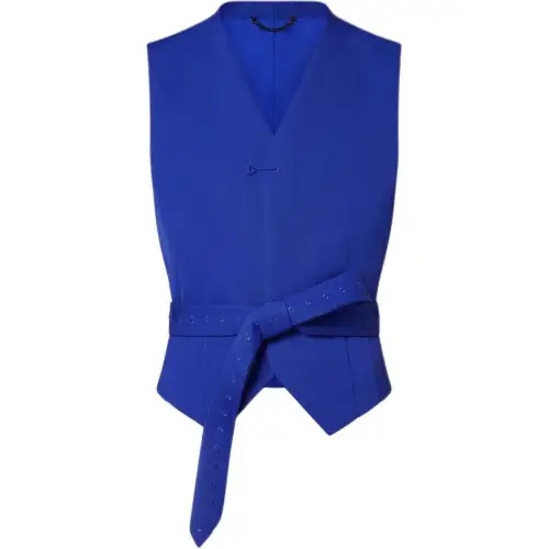 LOUIS VUITTON New Quarterly Products Of LV Vests Men's Blue V Neck Moderate Other