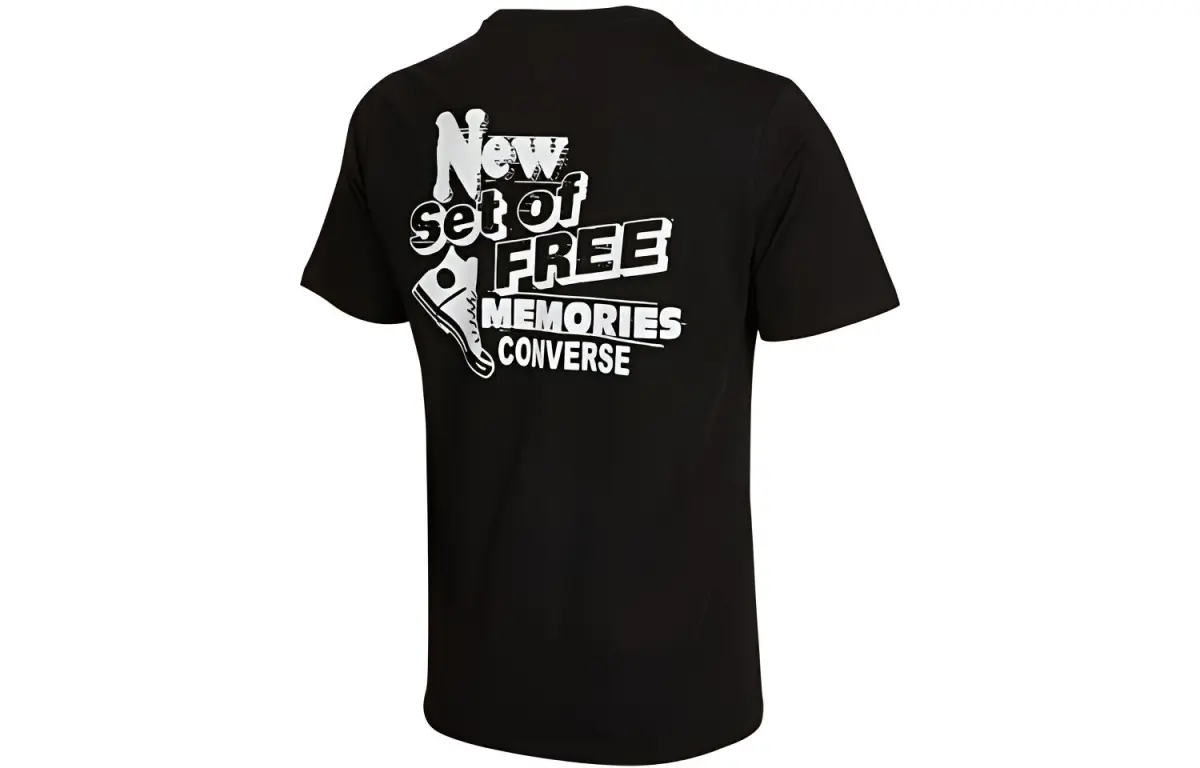 Converse Set in Sleeve T Shirt Men's Black