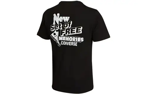 Converse Set in Sleeve T Shirt Men's Black