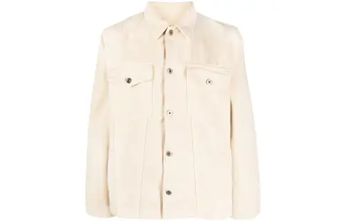 OFF-WHITE embroidered-motif denim shirt