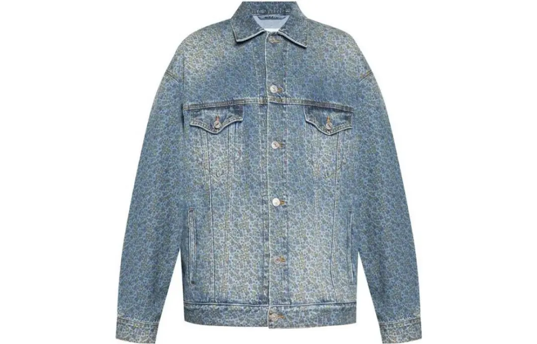 Balenciaga SS23 Denim Jacket Loose Fit Men's Blue