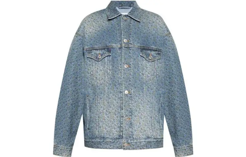 Balenciaga SS23 Denim Jacket Loose Fit Men's Blue