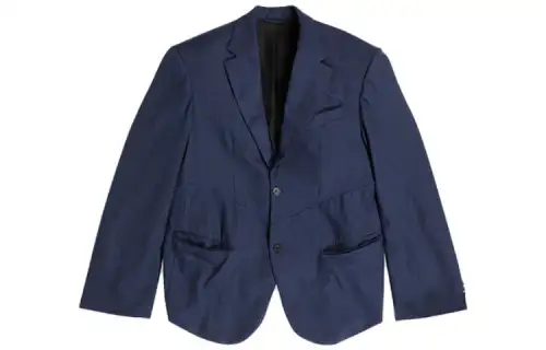 Balenciaga Business Suit Coat Loose Fit Unisex Navy Blue