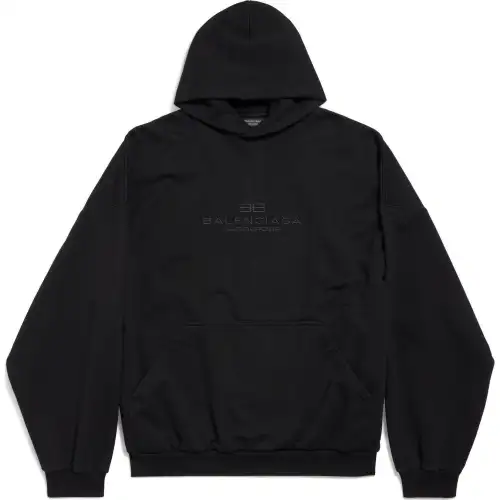 Balenciaga Logo Embroidered Hoodie
