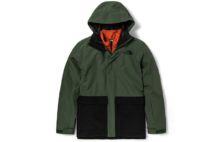 Мужская куртка The North Face Clement Triclimate (зеленая)