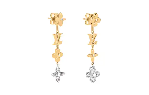 LOUIS VUITTON Earrings Women's Gold