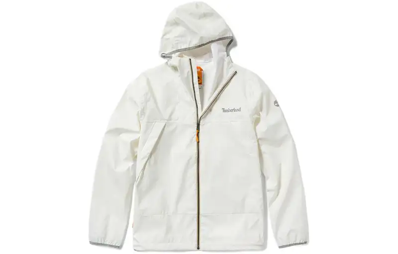 Timberland Windbreaker Jackets Men's White Hooded Moderate
