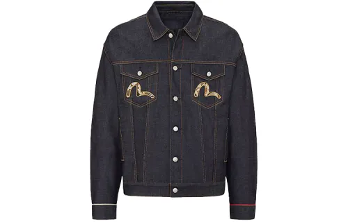 EVISU SS21 Denim Jacket Men's Denim Blue