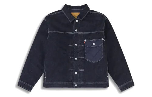Levis Denim Jacket Men's Dark Denim Blue