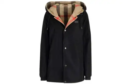 Burberry Reversible Check Hooded Jacket