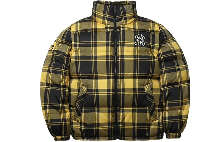 MLB Down Jackets Unisex Yellow Stand Collar Moderate
