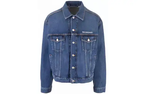 Balenciaga Logo Denim Jacket
