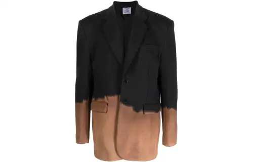 Vetements Bleached Single-breasted Blazer