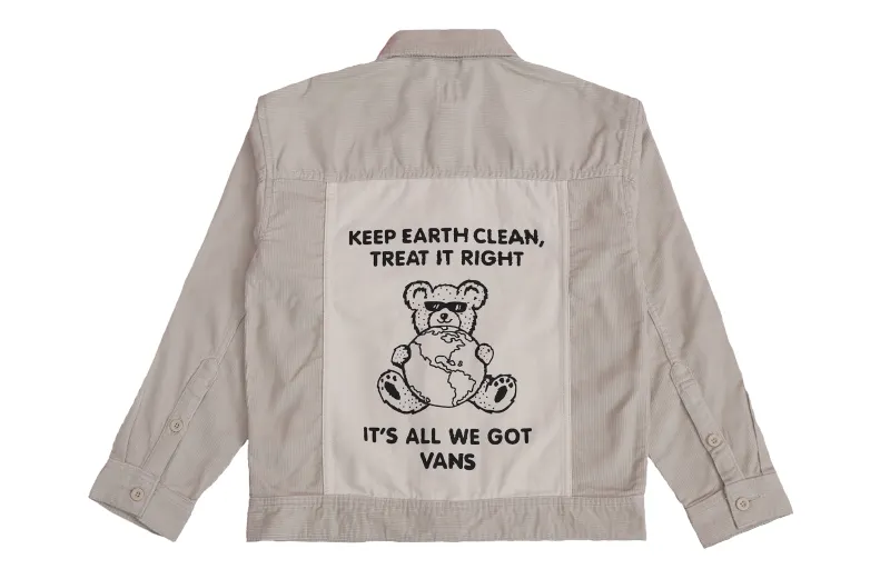 Vans Denim Jacket Unisex White Couple's