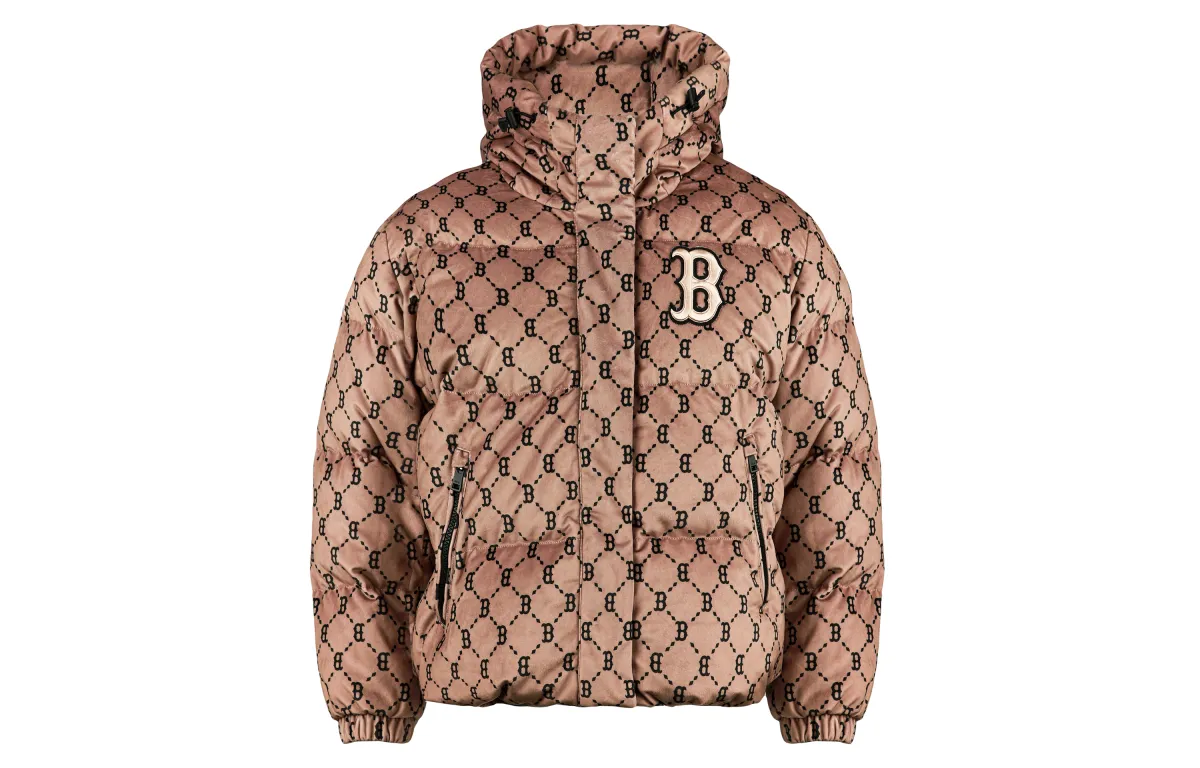 MLB Down Jacket Winter, Short Unisex Light Brown