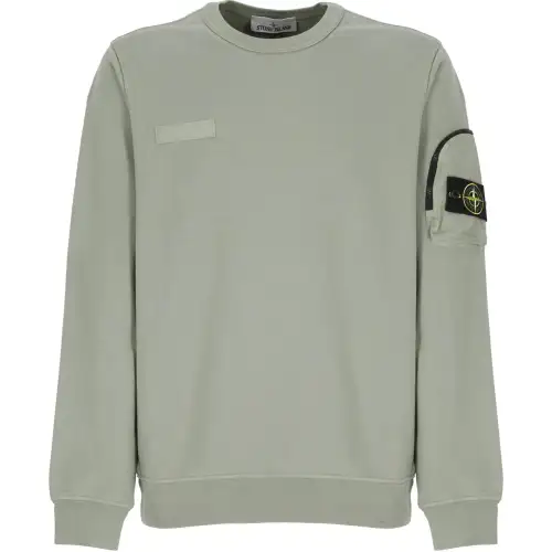 STONE ISLAND Compass Patch Crewneck Sweatshirt