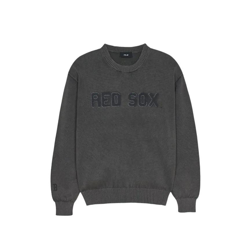 MLB Basic Boston Red Sox Knitwear Unisex Charcoal Gray