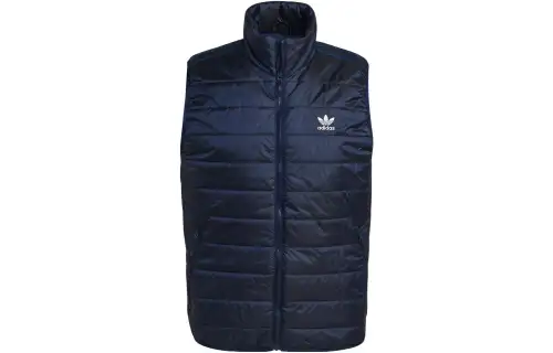 Adidas Originals Vests Men's Blue Stand Collar Moderate Other
