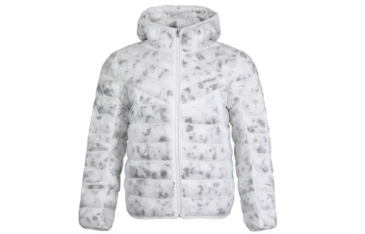 Nike Puffer Jackets Men's Mountain Peak White Hooded Moderate Other