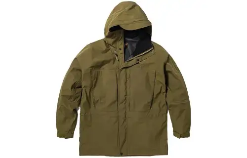 Timberland Jackets Men's Dark Olive Green Hooded Moderate Other
