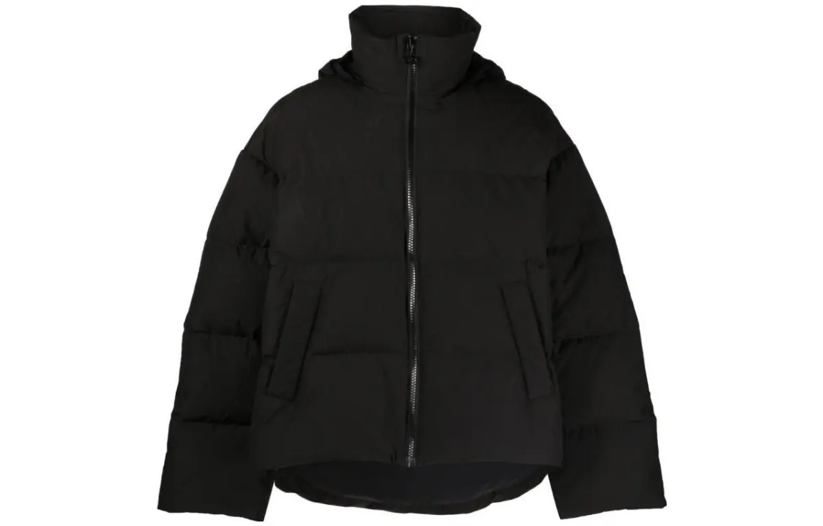 DIESEL Jackets Men's Black Hooded (Non-detachable) Moderate Straight Fit